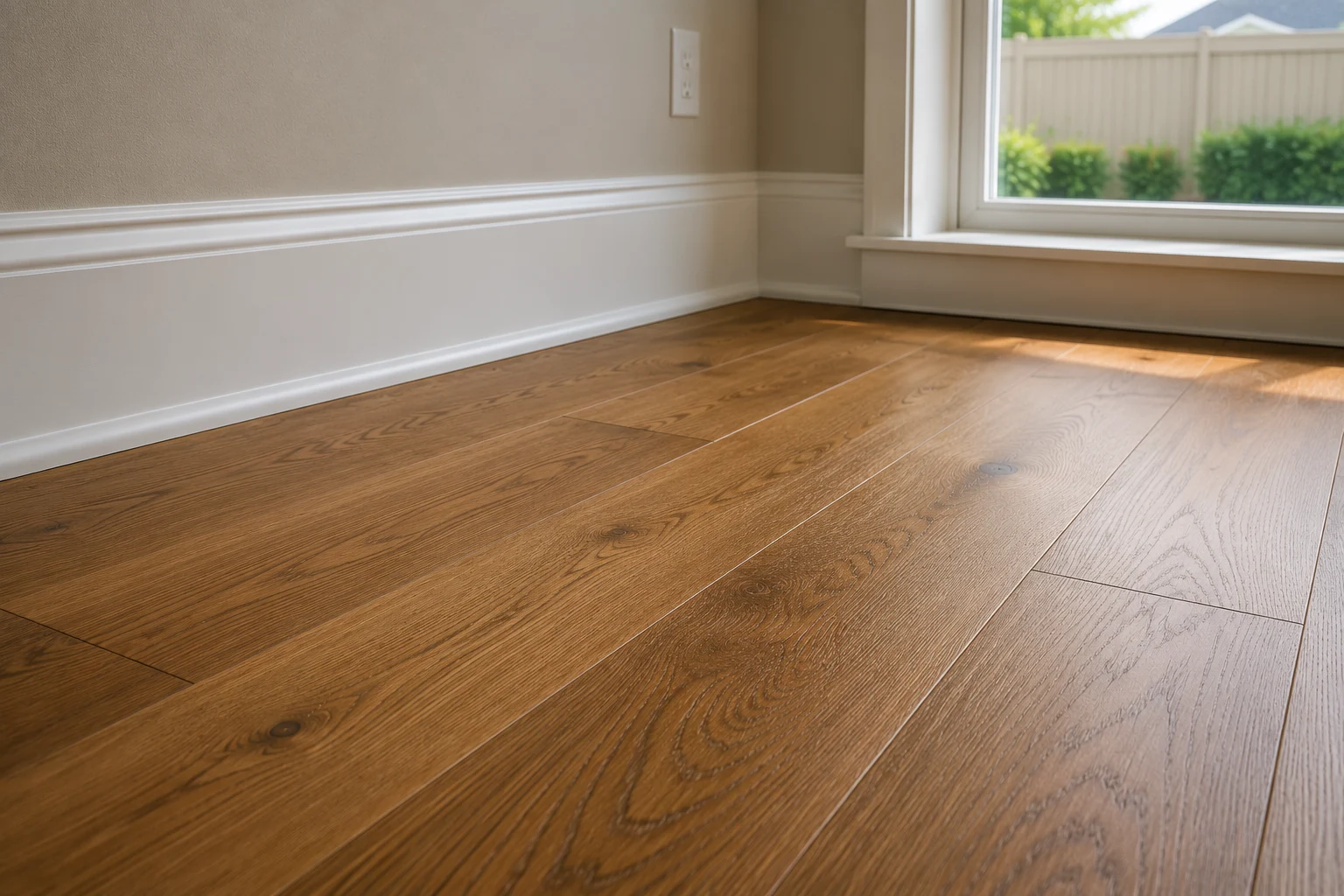 Hardwood flooring installed in a SAVAM House flooring project