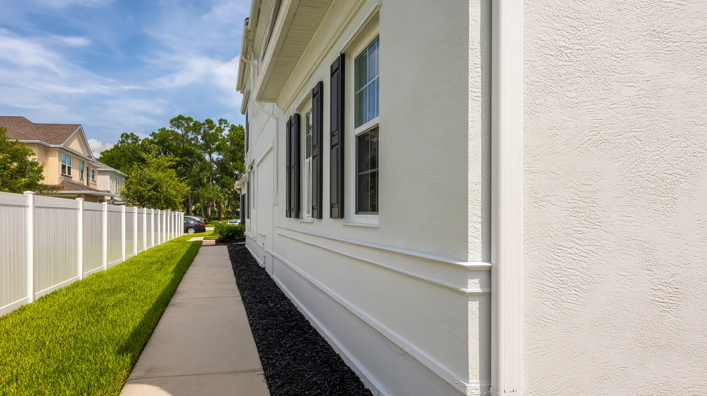 Home exterior before preventive maintenance and small repairs